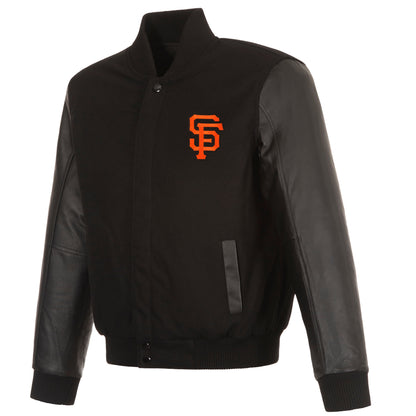 San Francisco Giants Reversible Wool and Leather Jacket
