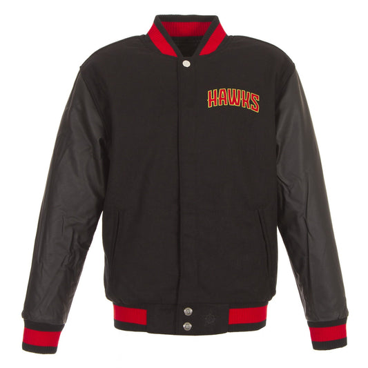 Atlanta Hawks Reversible Melton Jacket