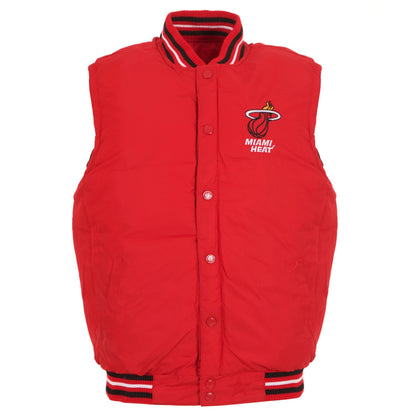 Miami Heat Ripstop Nylon Puffer Vest