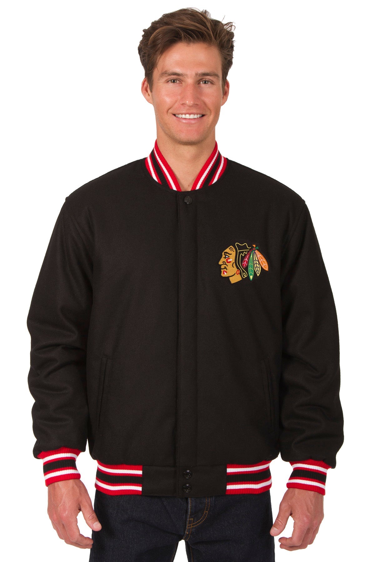 Chicago Blackhawks All-Wool Reversible Jacket