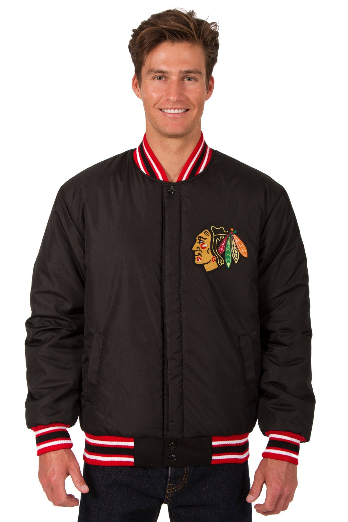 Chicago Blackhawks All-Wool Reversible Jacket