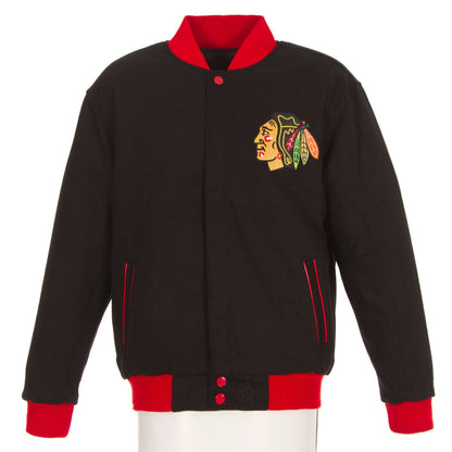 Chicago Blackhawks Reversible Wool Jacket