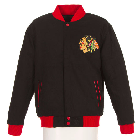 Chicago Blackhawks Reversible Wool Jacket