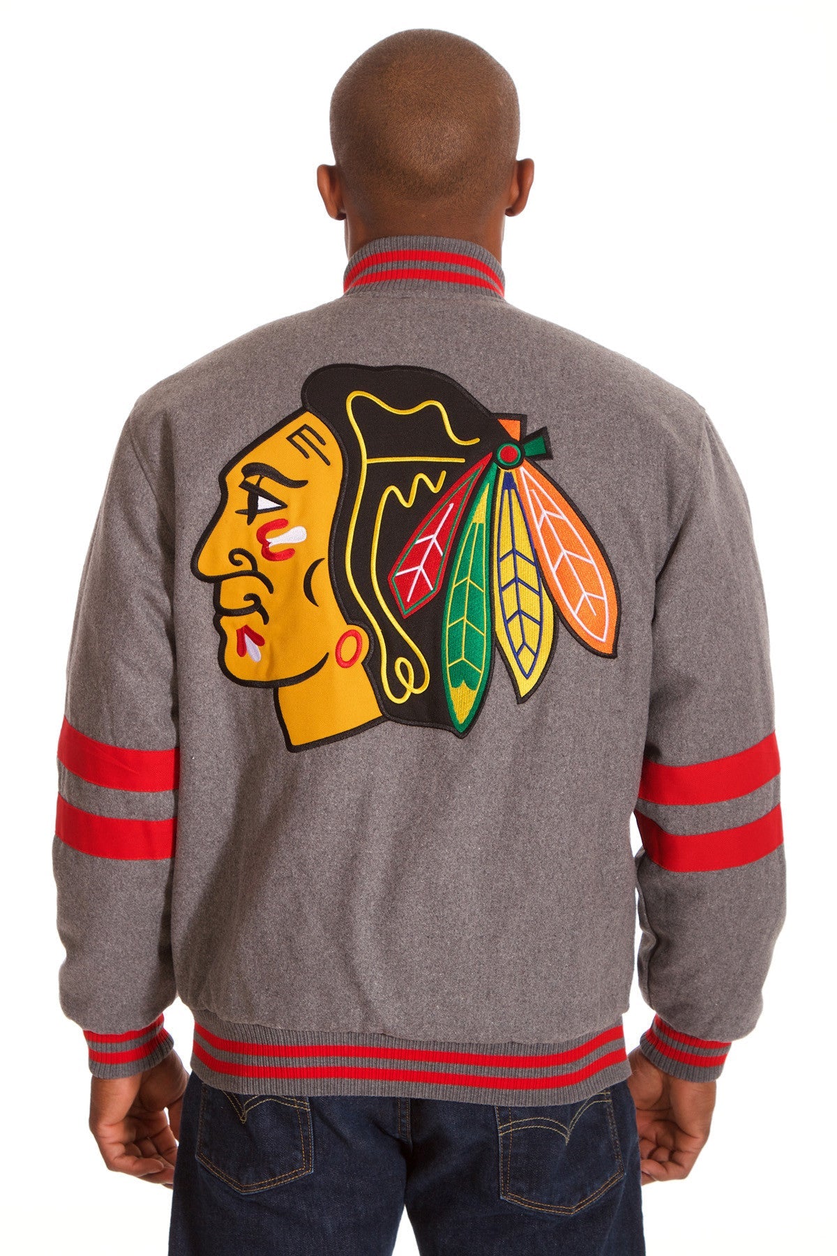 Chicago Blackhawks Reversible Melton Jacket