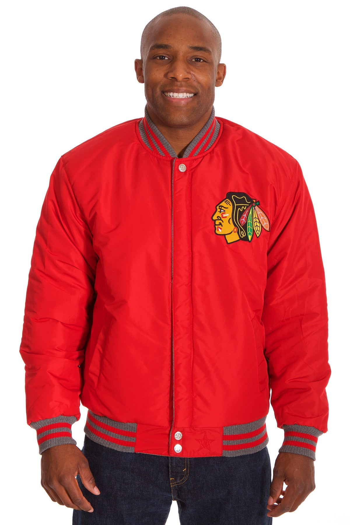 Chicago Blackhawks Reversible Melton Jacket