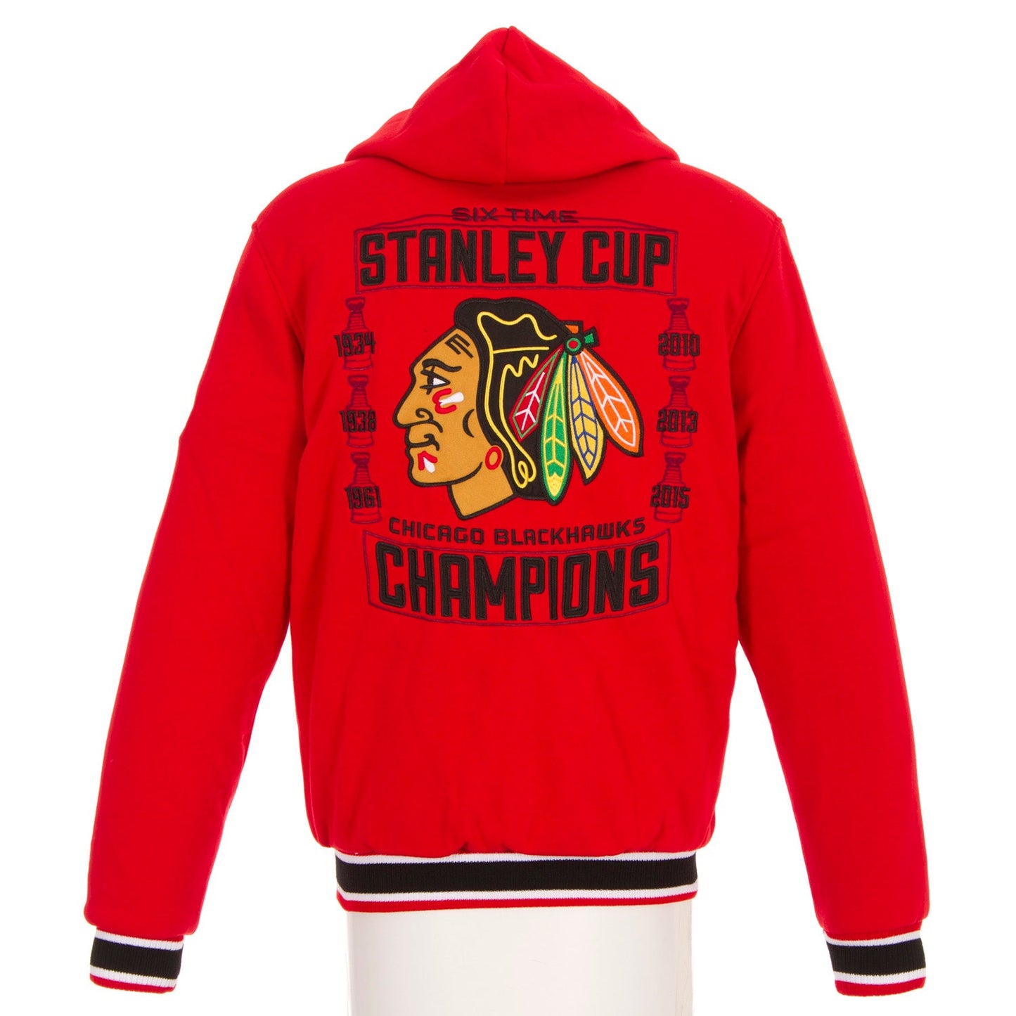 Chicago Blackhawks Championship Reversible Fleece Jacket