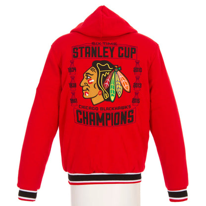 Chicago Blackhawks Championship Reversible Fleece Jacket