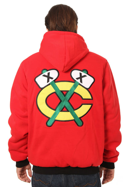 Chicago Blackhawks Reversible Fleece Jacket