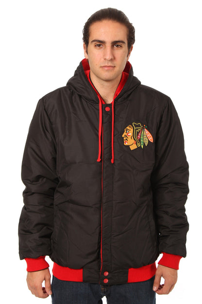Chicago Blackhawks Reversible Fleece Jacket