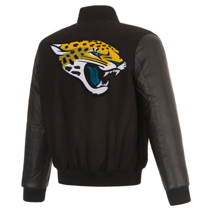 Jacksonville Jaguars Reversible Wool and Leather Jacket
