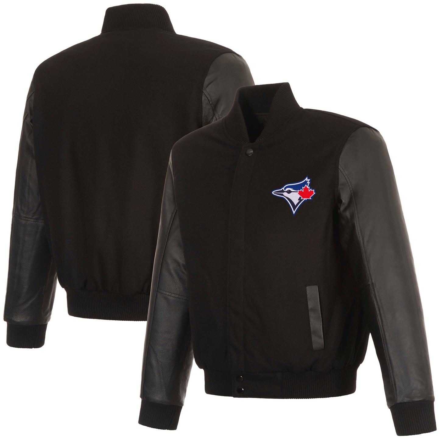 Toronto Blue Jays Reversible Wool and Leather Jacket