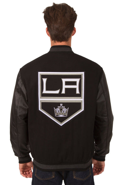 Los Angeles Kings Wool and Leather Reversible Jacket