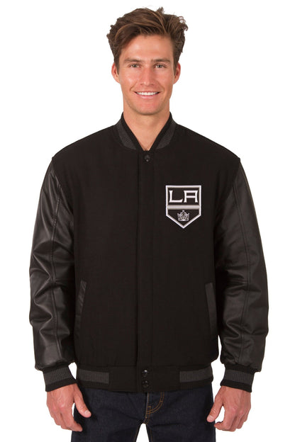 Los Angeles Kings Wool and Leather Reversible Jacket