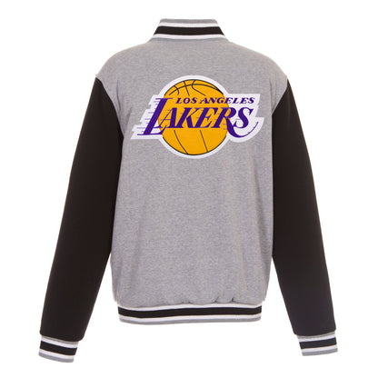 Los Angeles Lakers Reversible Two-Tone Fleece Jacket