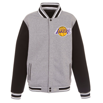 Los Angeles Lakers Reversible Two-Tone Fleece Jacket