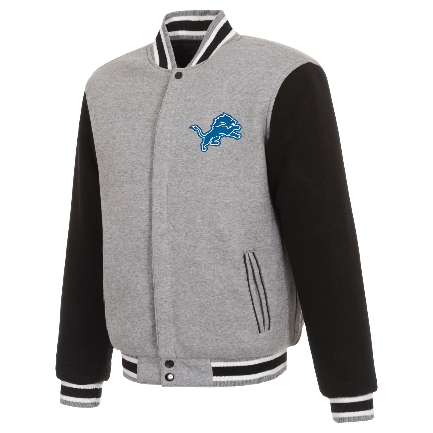 Detroit Lions Reversible Two-Tone Fleece Jacket