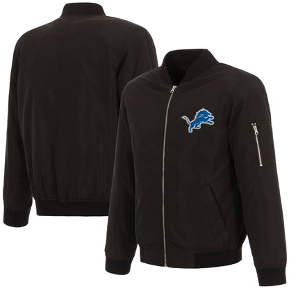 Detroit Lions Nylon Bomber Jacket