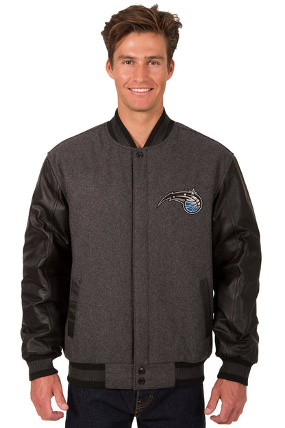 Orlando Magic Reversible Wool and Leather Jacket
