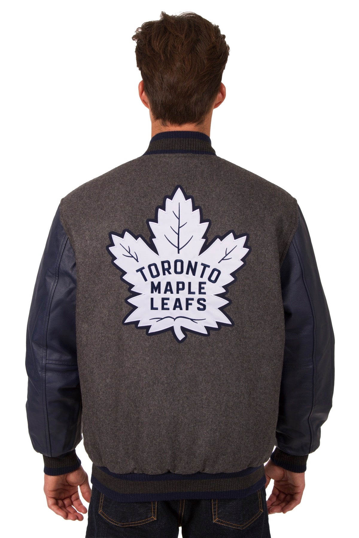 Toronto Maple Leafs Wool and Leather Reversible Jacket