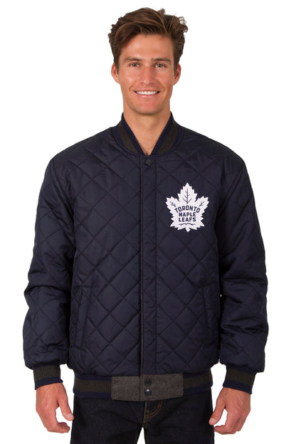 Toronto Maple Leafs Wool and Leather Reversible Jacket
