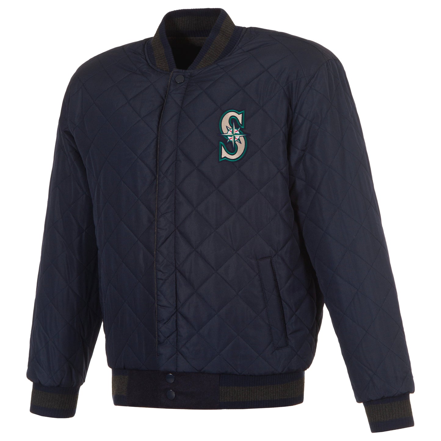 Seattle Mariners Reversible Wool and Leather Jacket