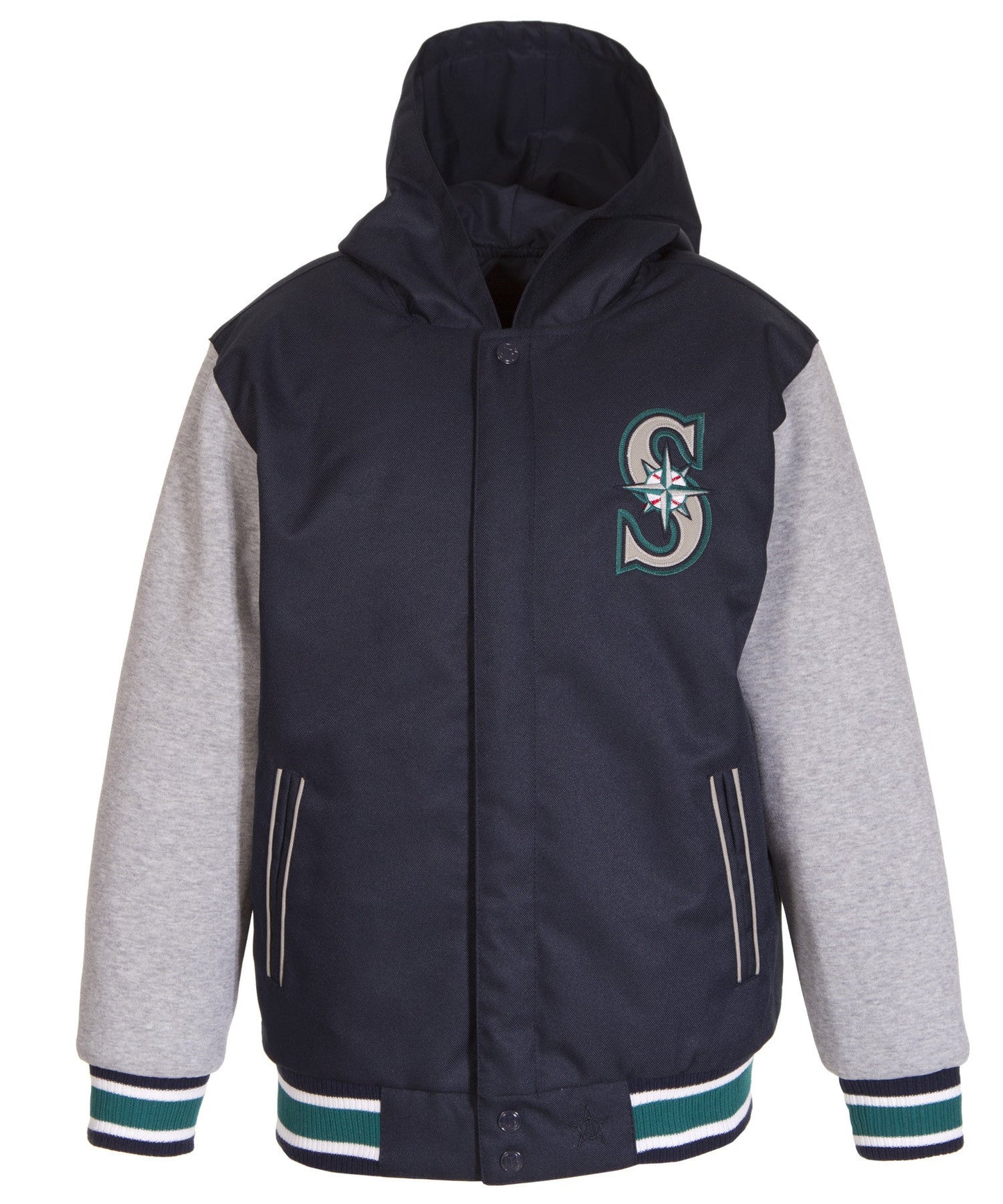 Seattle Mariners Kid's Reversible Poly-Twill Jacket