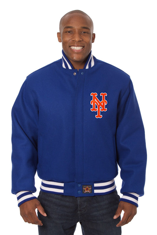 New York Mets Embroidered Wool Jacket