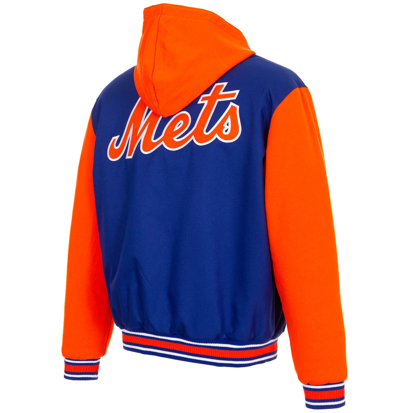 New York Mets Reversible Poly-Twill Hooded Jacket
