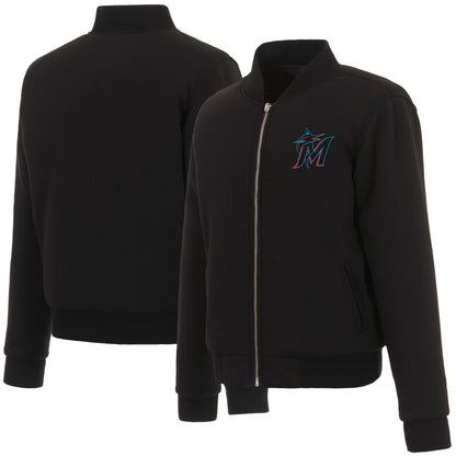 Miami Marlins Ladies Reversible Fleece Jacket