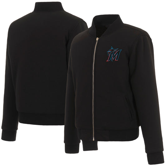 Miami Marlins Ladies Reversible Fleece Jacket