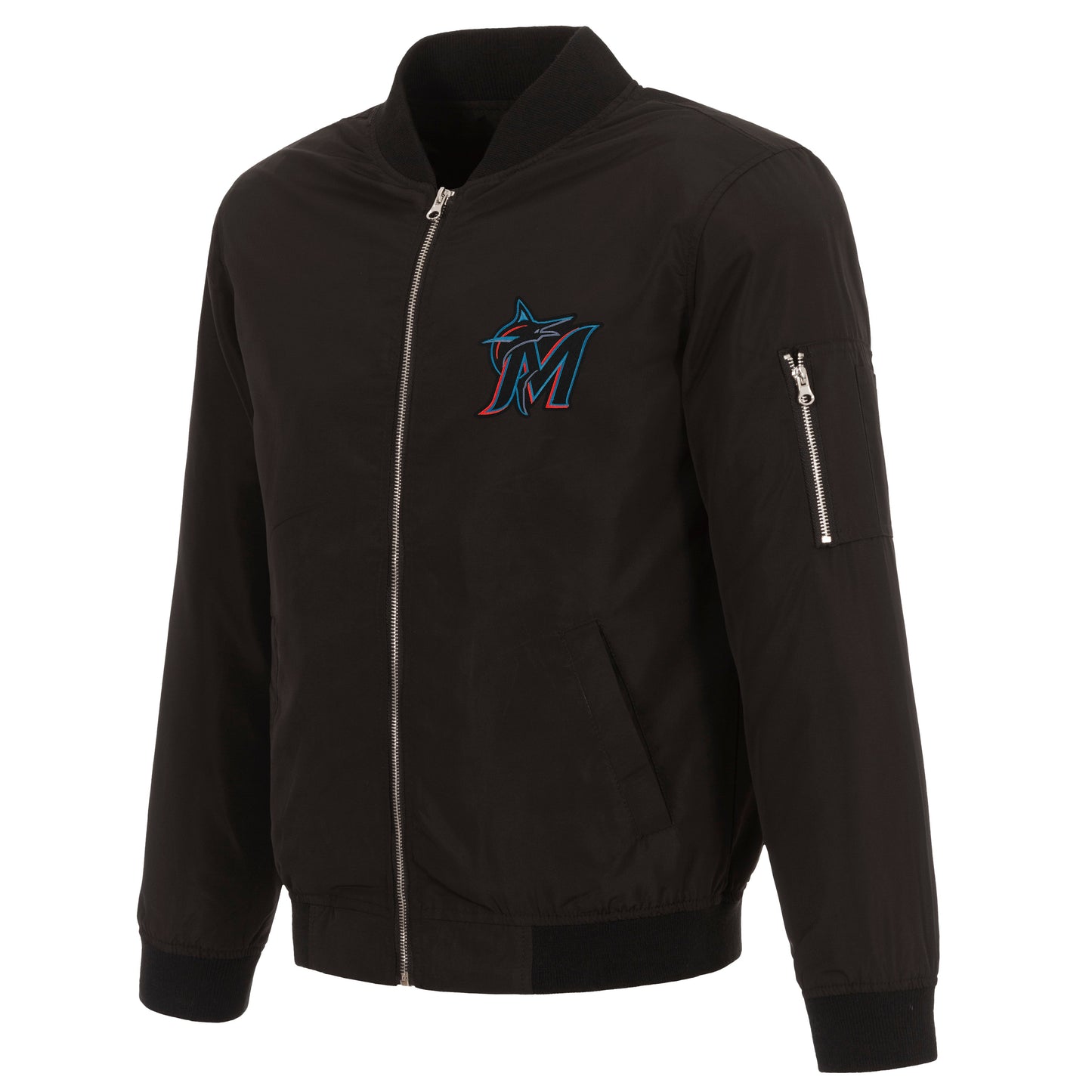 Miami Marlins Nylon Bomber Jacket