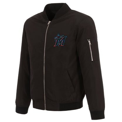 Miami Marlins Nylon Bomber Jacket