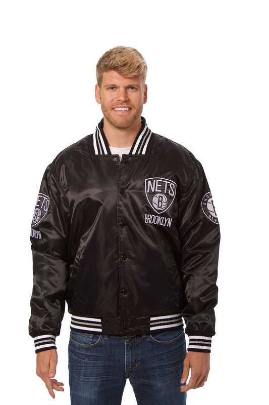 Brooklyn Nets Matte Satin Jacket