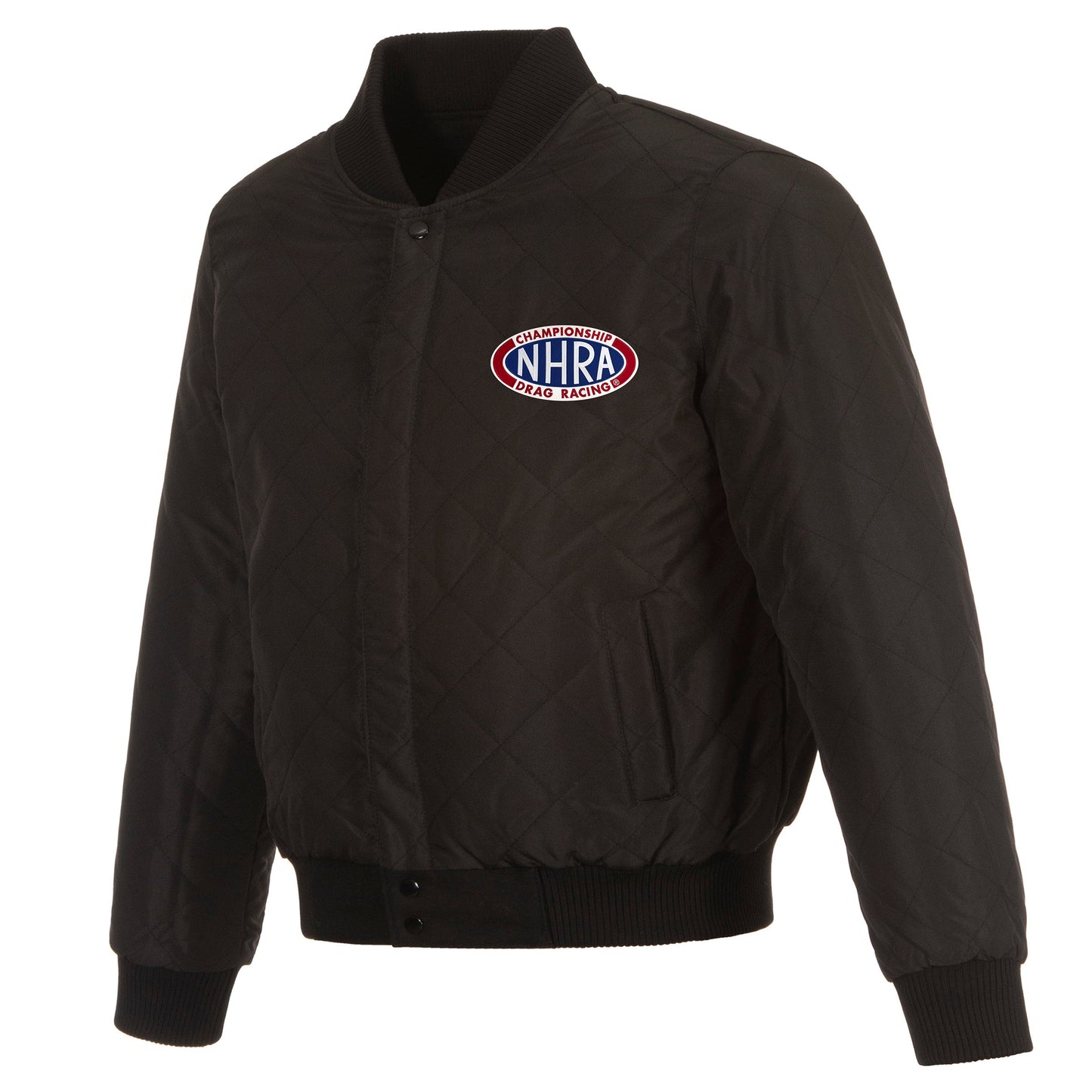 NHRA Reversible Wool and Leather Jacket