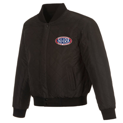 NHRA Reversible Wool and Leather Jacket