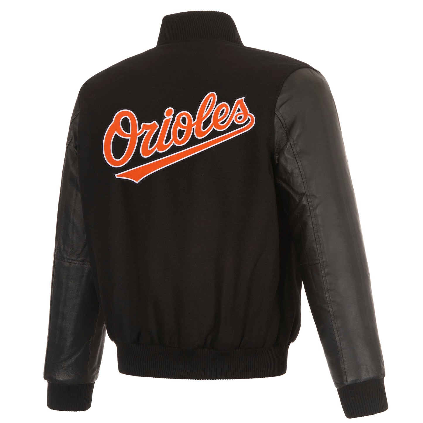 Baltimore Orioles Reversible Wool and Leather Jacket