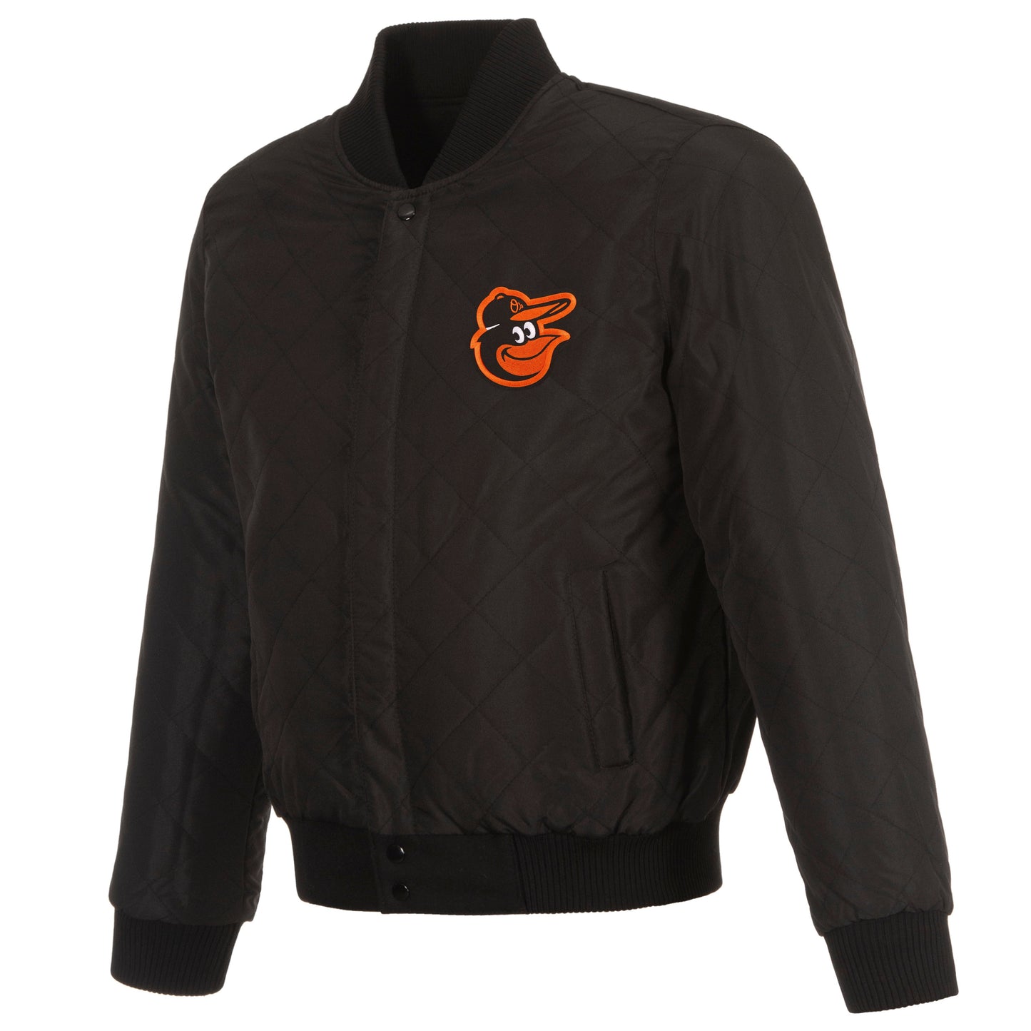 Baltimore Orioles Reversible Wool and Leather Jacket