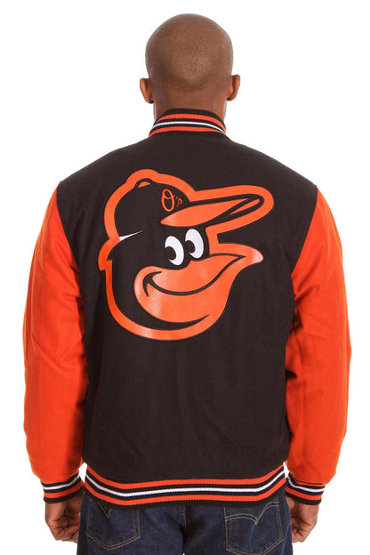 Baltimore Orioles Two-Tone Reversible Wool Jacket