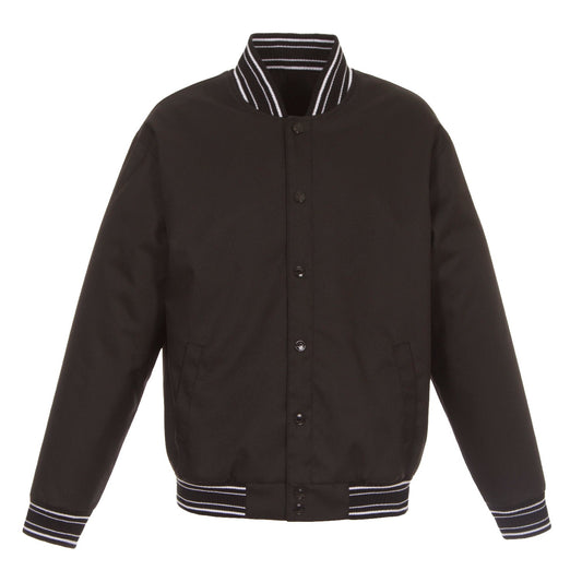 Poly-Twill Jacket in Black