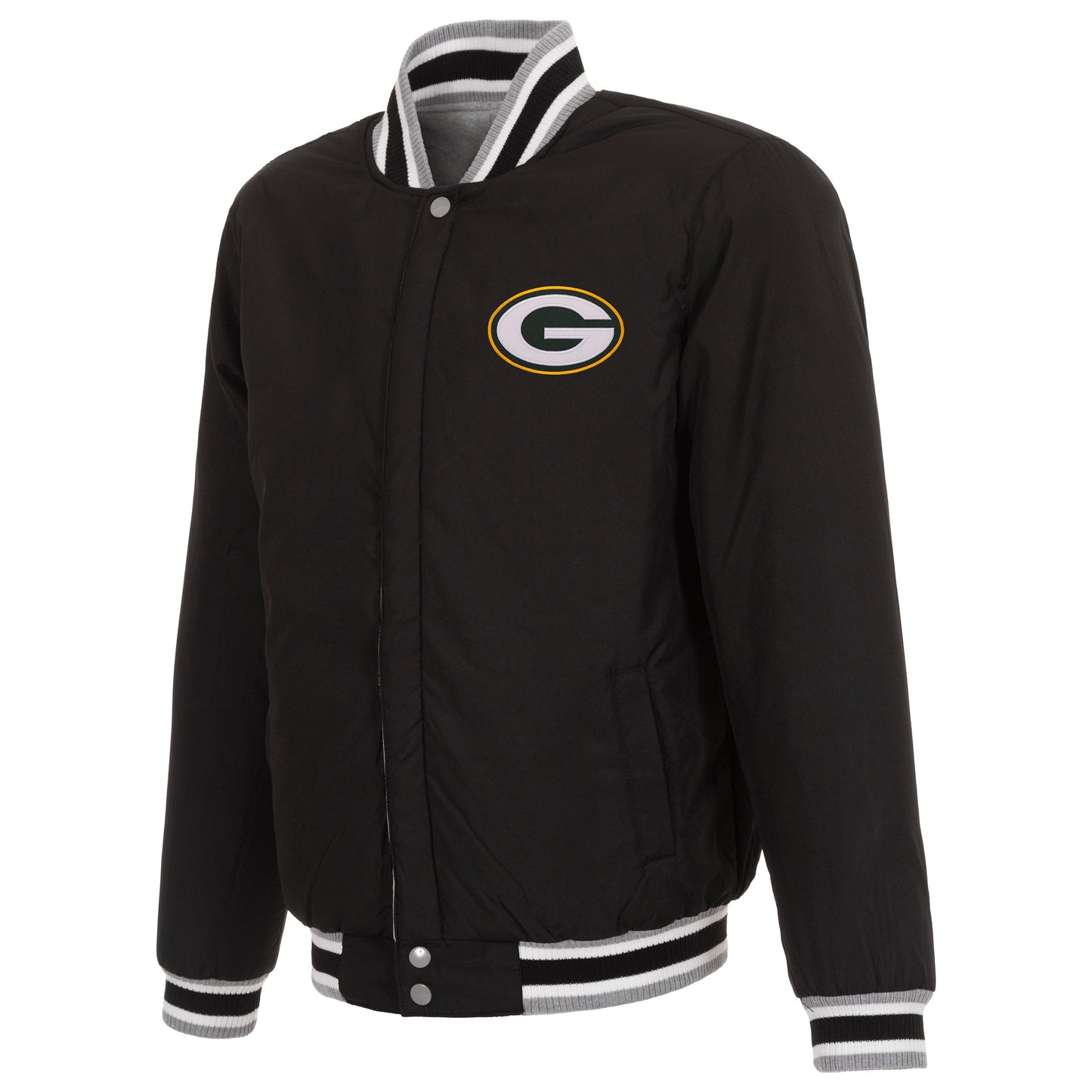 Green Bay Packers Reversible Two-Tone Fleece Jacket