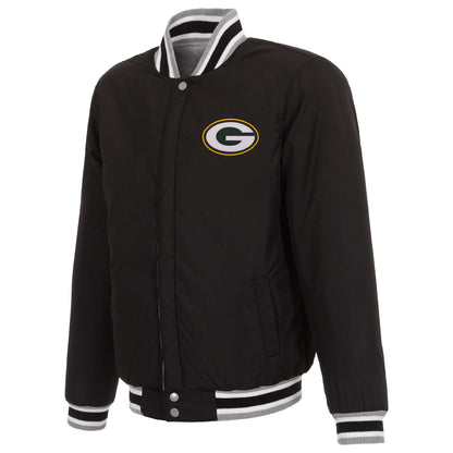 Green Bay Packers Reversible Two-Tone Fleece Jacket