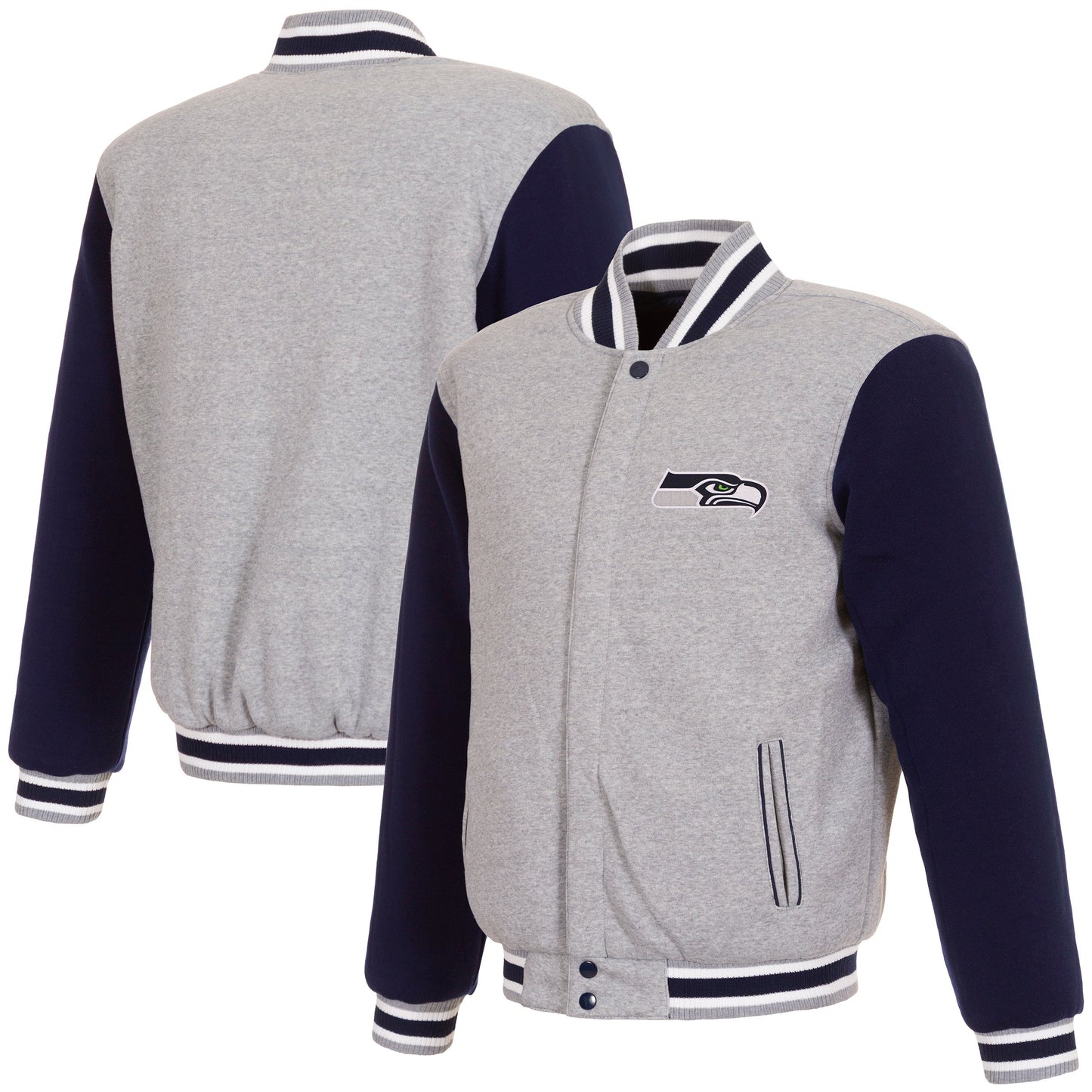 New England Patriots Reversible Two-Tone Fleece Jacket
