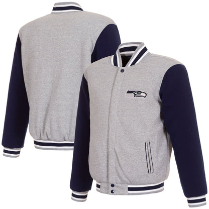 New England Patriots Reversible Two-Tone Fleece Jacket
