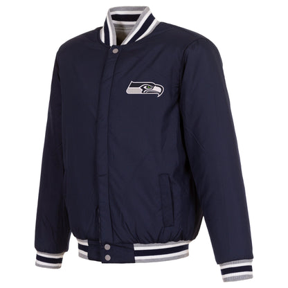 New England Patriots Reversible Two-Tone Fleece Jacket