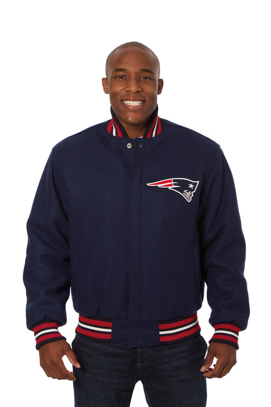 New England Patriots Embroidered Wool Jacket