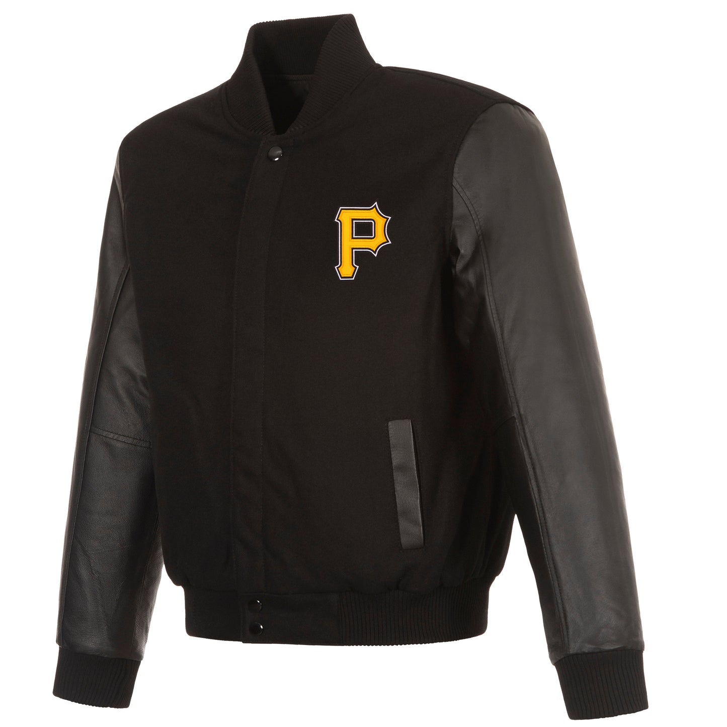 Pittsburgh Pirates Reversible Wool and Leather Jacket