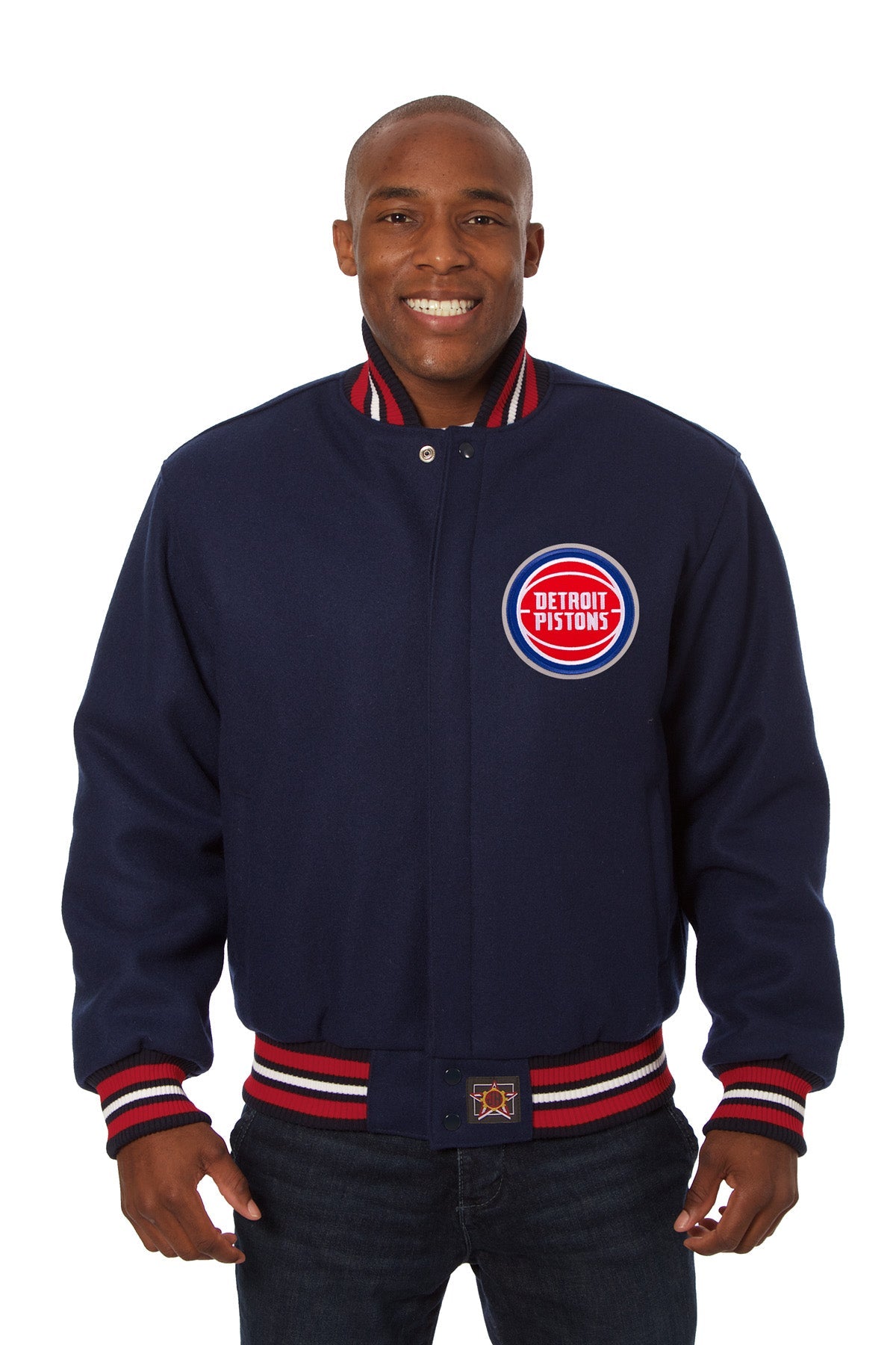 Detroit Pistons Embroidered Wool Jacket