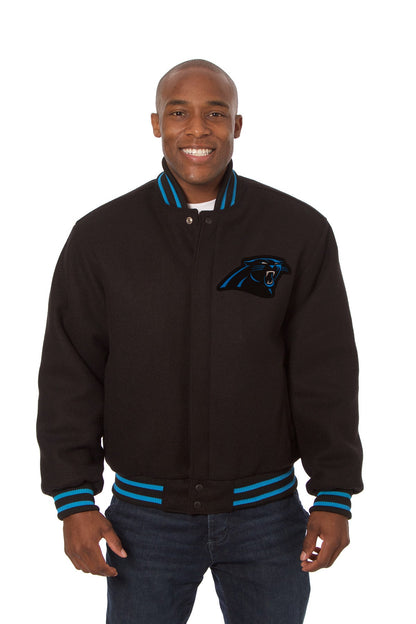 Carolina Panthers Embroidered Wool Jacket
