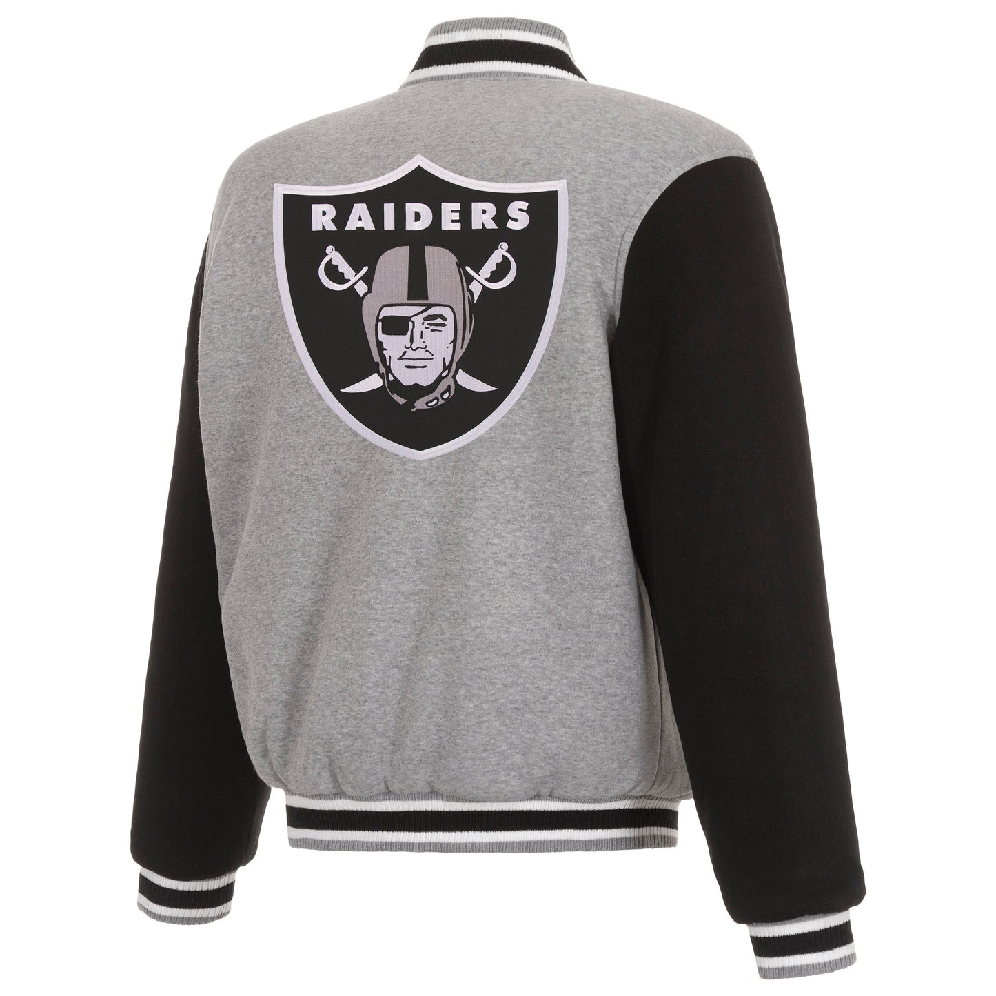 Las Vegas Raiders Reversible Two-Tone Fleece Jacket