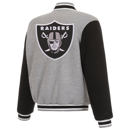 Las Vegas Raiders Reversible Two-Tone Fleece Jacket